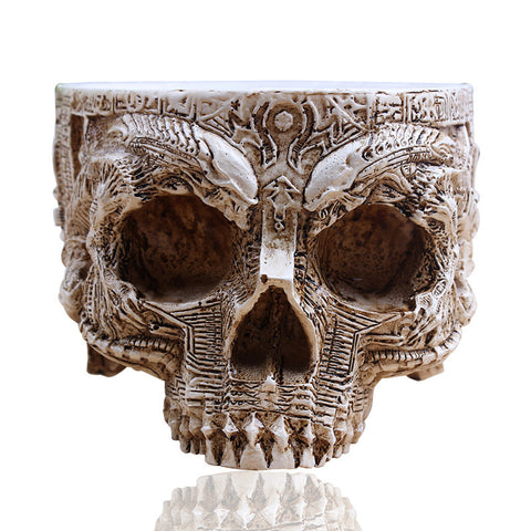 skull planter