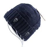 blue skull beanie
