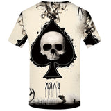 Dark Ace Skull T Shirt Rear View