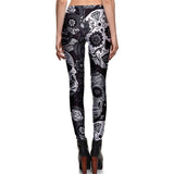 skull legins black backside