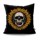 dandelion skull pillow cover