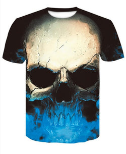 Blue Mist Skull T-Shirt