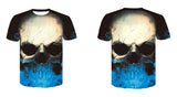 Blue Mist Skull T-Shirt