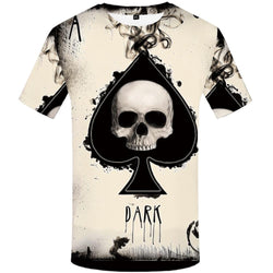 Dark Ace Skull T Shirt Front View