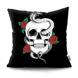 skull pillow covers