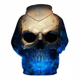 blue mist skull hoodie back